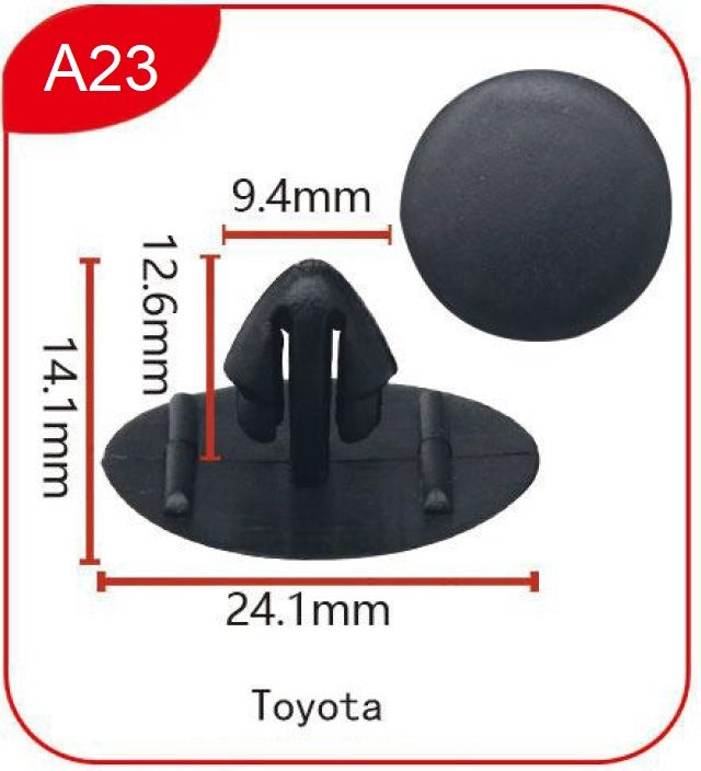 Clips A23 Plastic clips savonautoparts