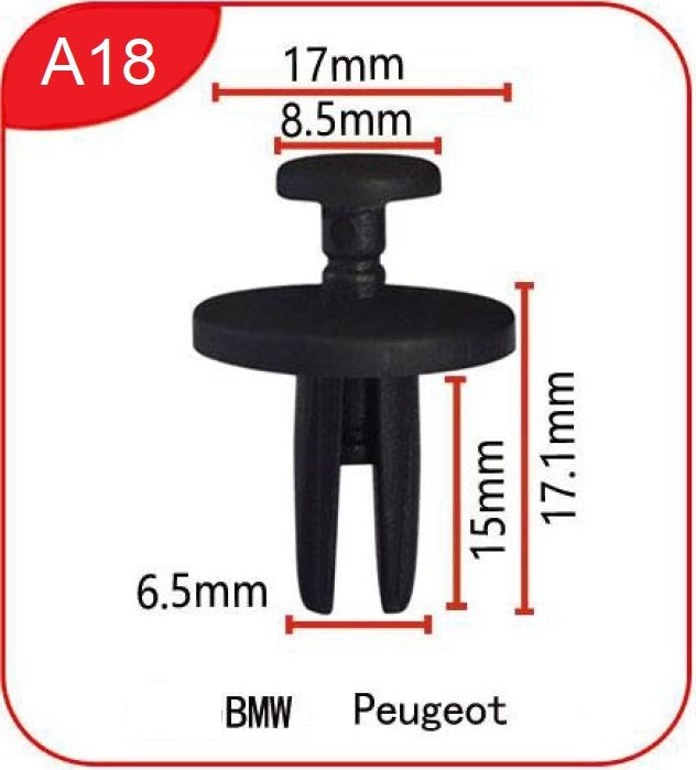 Clips A18 - Plastic clips