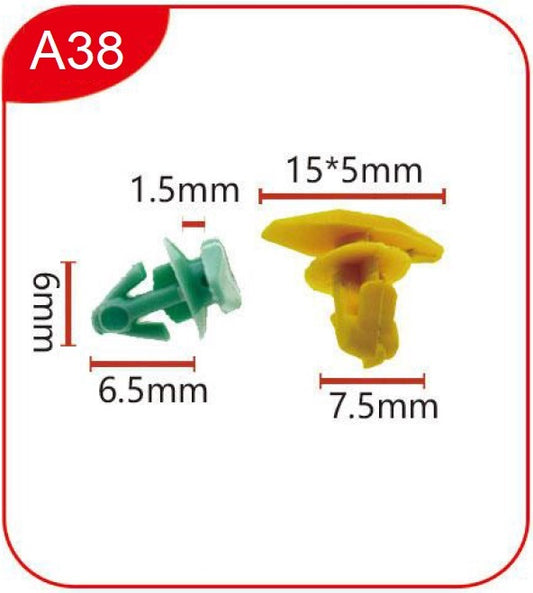 Clips A38 - Plastic clips