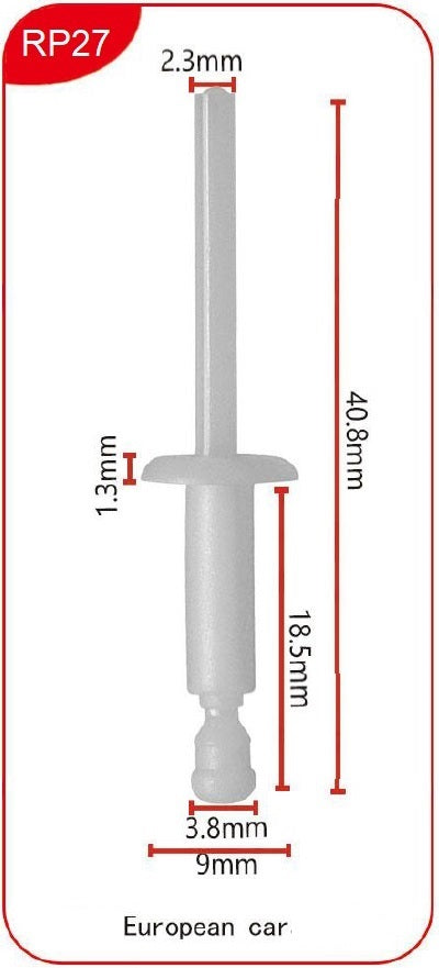 Rivet RP27 - Plastic clips / rivets