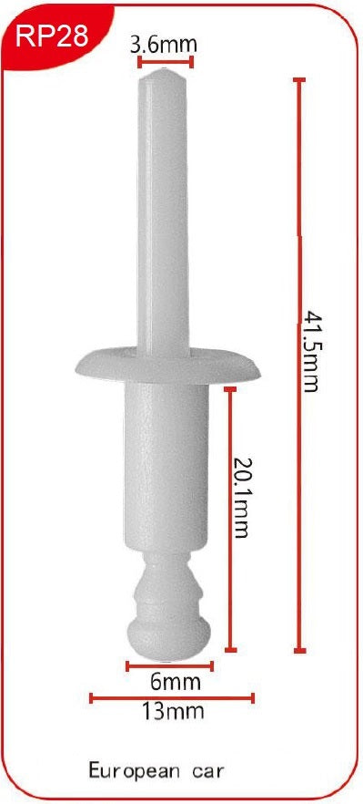 Rivet RP28 - Plastic clips / rivets