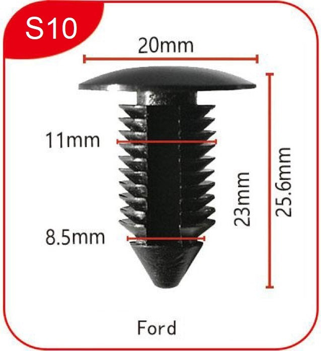 Clips S10 - Plastic clips