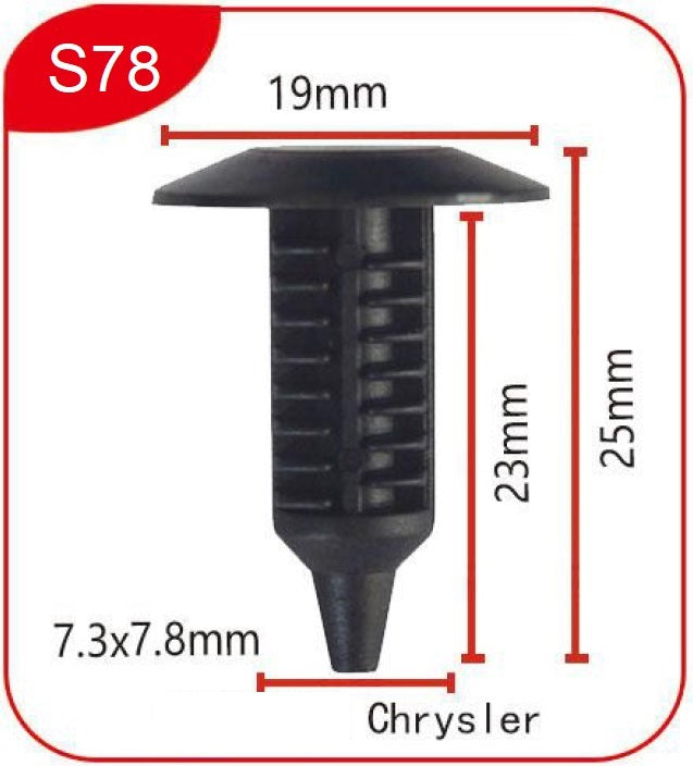 Clips S78 - Plastic clips