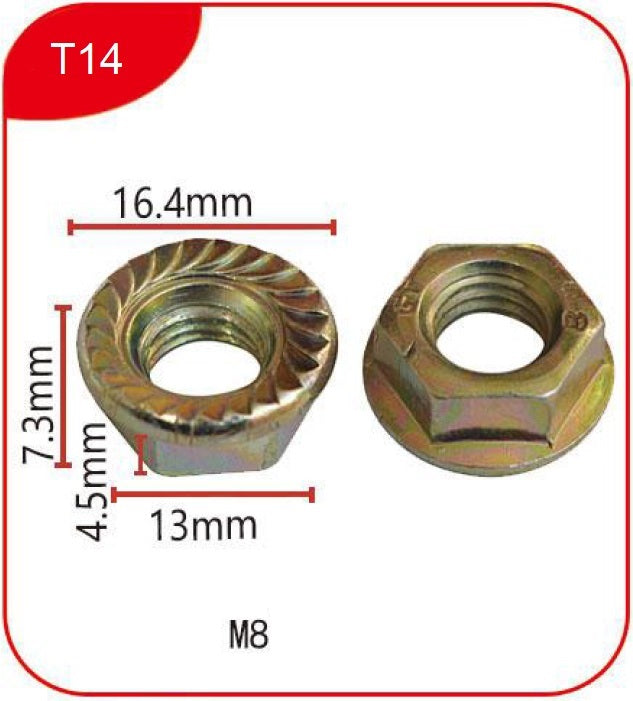 Clips T14 - Metal clips