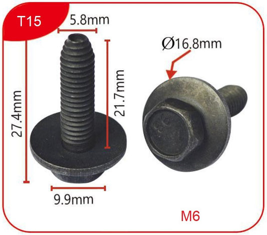 Clips T15 - Metal clips