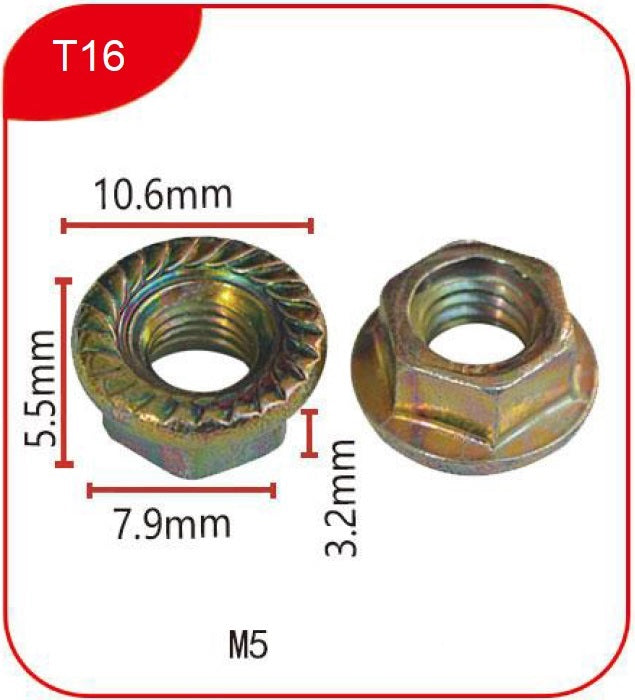 Clips T16 - Metal clips