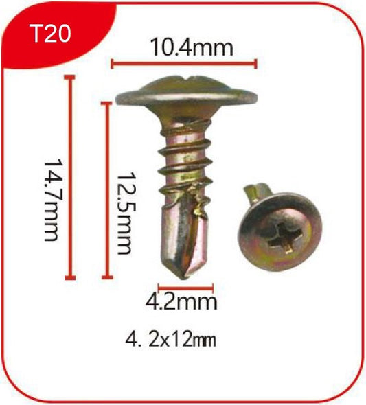 Clips T20 - Metal clips