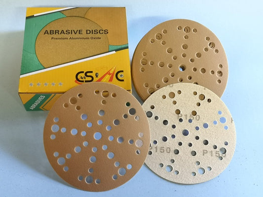 Sandpaper Velcro Round Disc Grid 150 With Holes