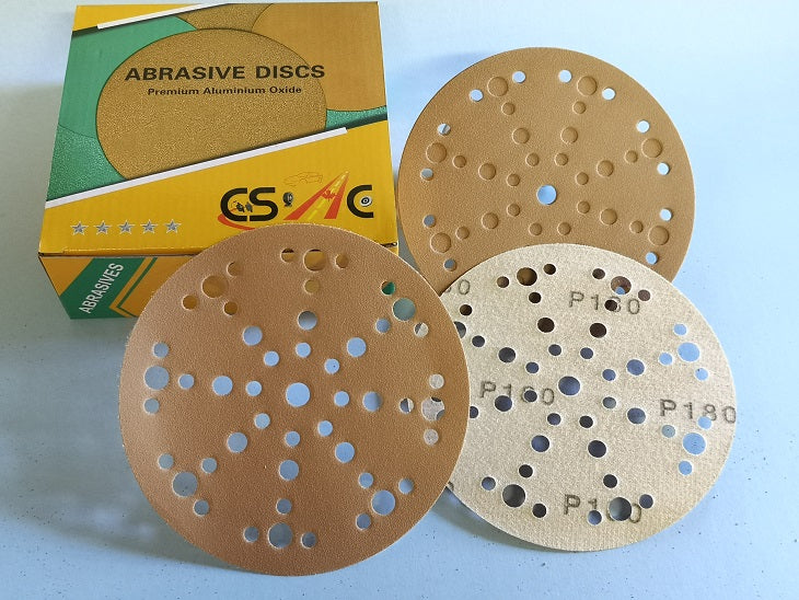 Sandpaper Velcro Round Disc Grid 180 With Holes