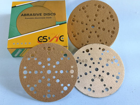 Sandpaper Velcro Round Disc Grid 40 With Holes