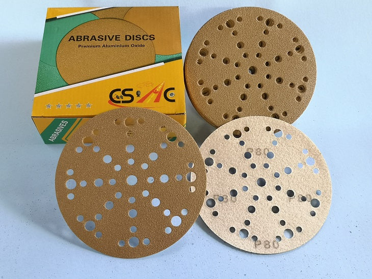 Sandpaper Velcro Round Disc Grid 80 With Holes